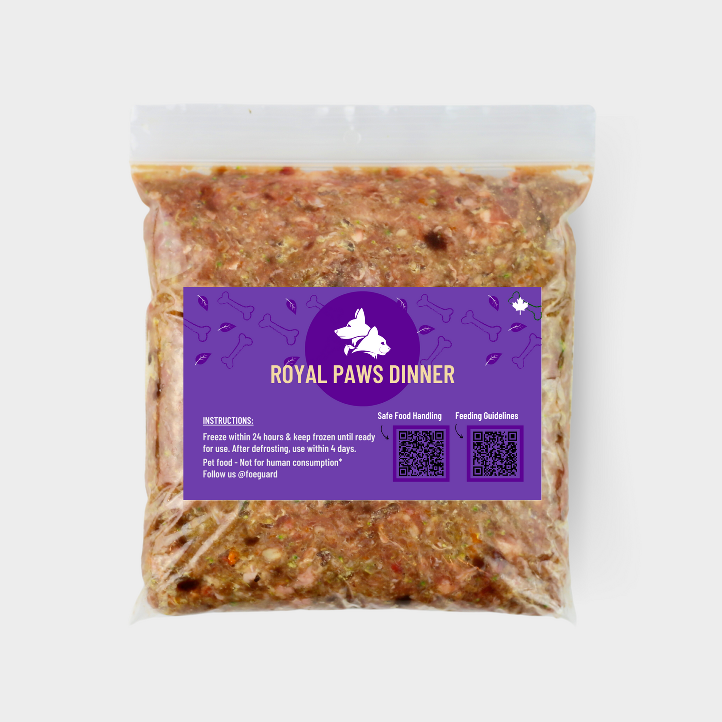 Royal Paws Dinner - Chicken - Raw Cat Food - 6Lb