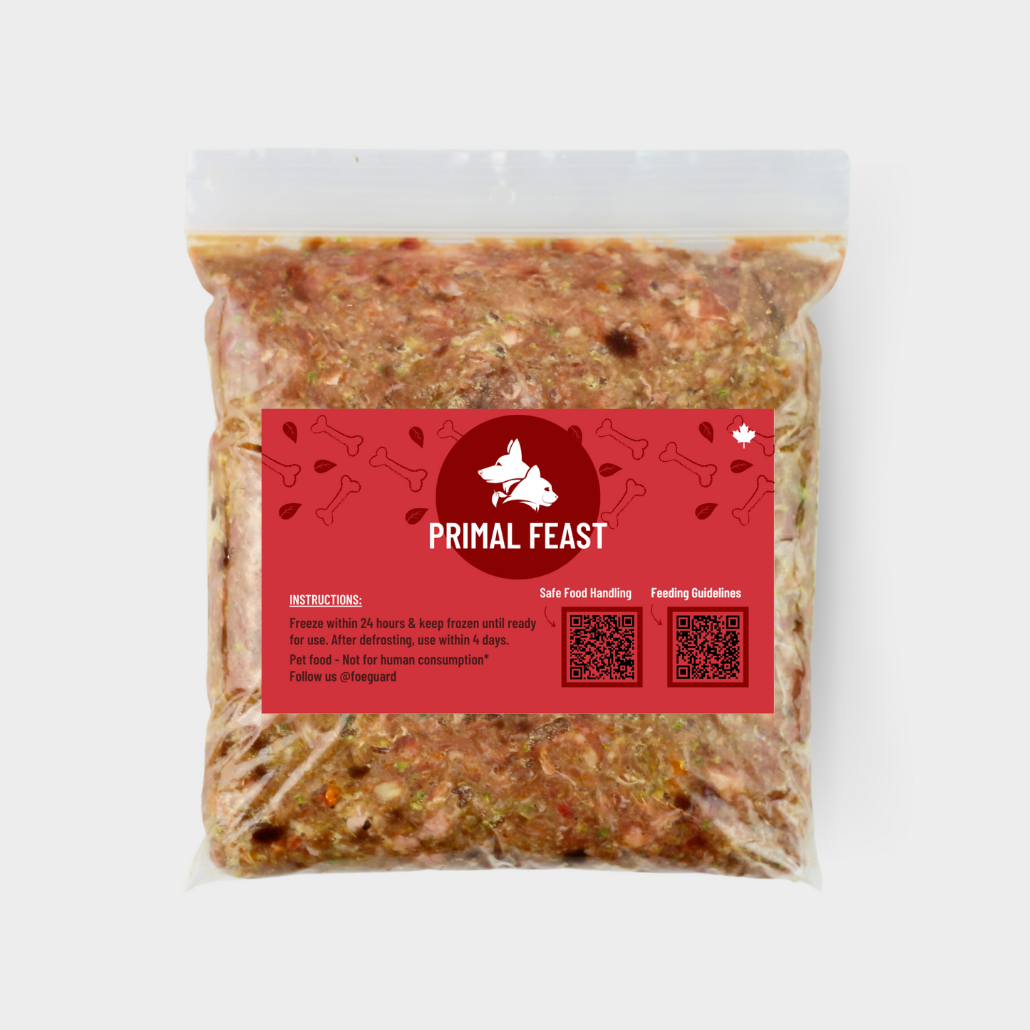 Primal Feast - Chicken - Raw Dog Food (6Lb-24Lb)