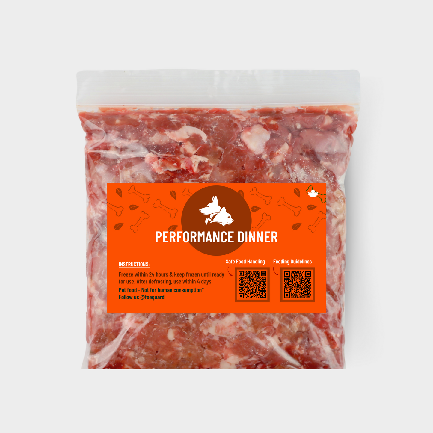 FoeSport Dinner - Raw Dog Food - 18Lb